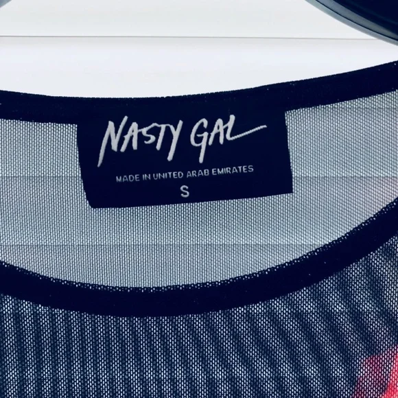 NWOT Nasty Gal Sheer London Body-con Dress - Picture 14 of 16